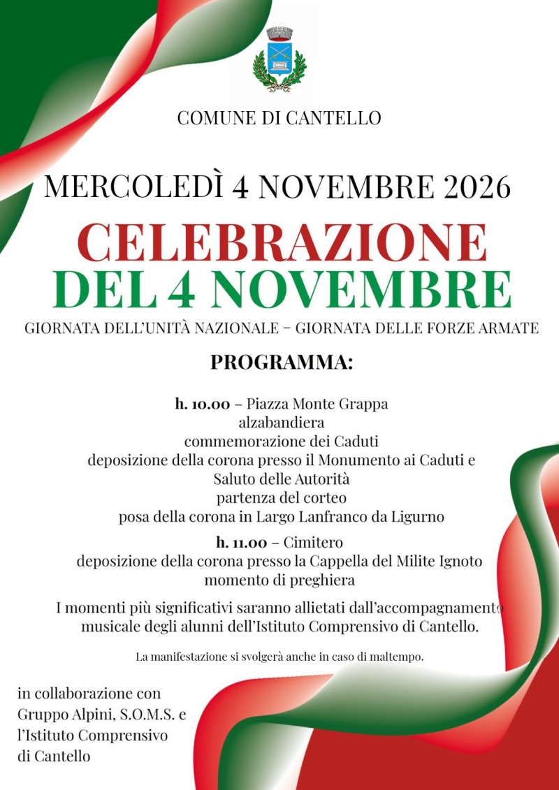 Celebrazione del 4 Novembre